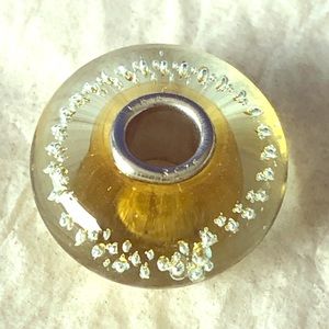 Trollbeads Gold Silver Trace Bead